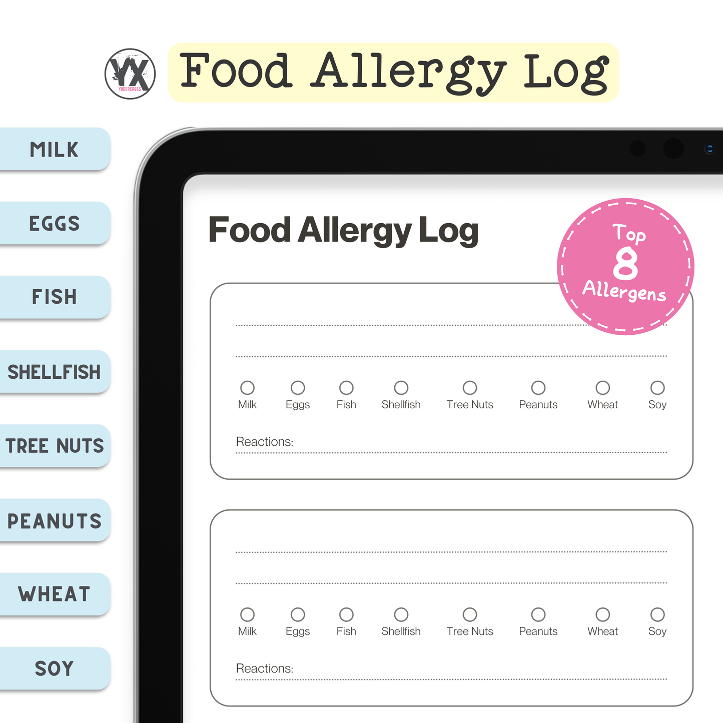 Food Allergy Log