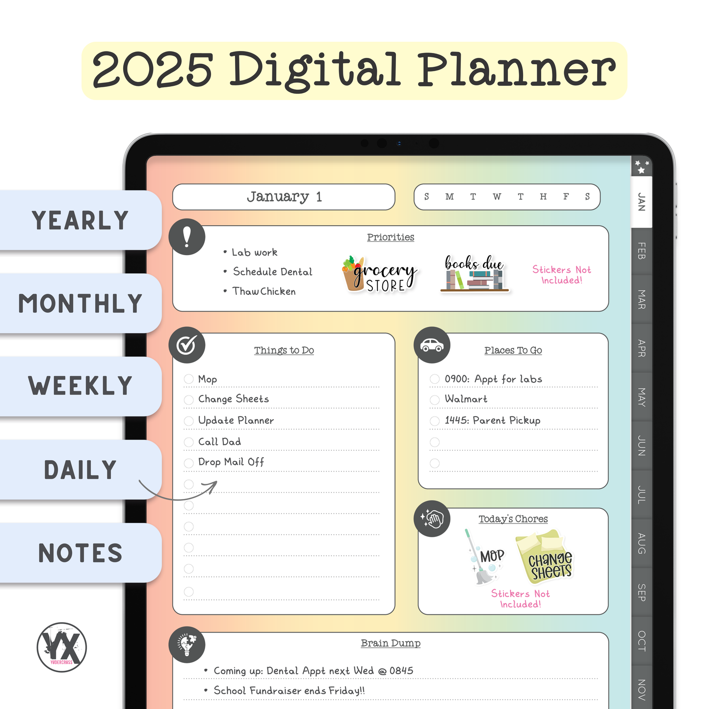 2025 Planner -- Sherbet