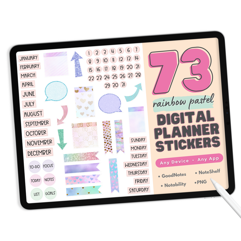 100% Dashboards (Sticker, Planner, Pen) – shadypinespaperco