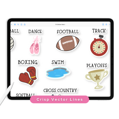 Extracurricular Digital Planner Stickers